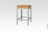 Подставка для рубки мяса ПДМб - 500*500*800 "Base"
